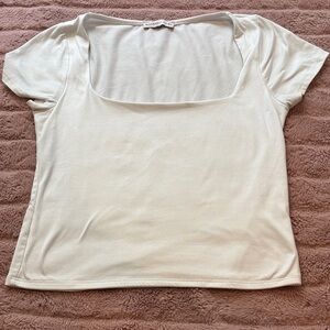 Sincerely Jules white square neck (size L)